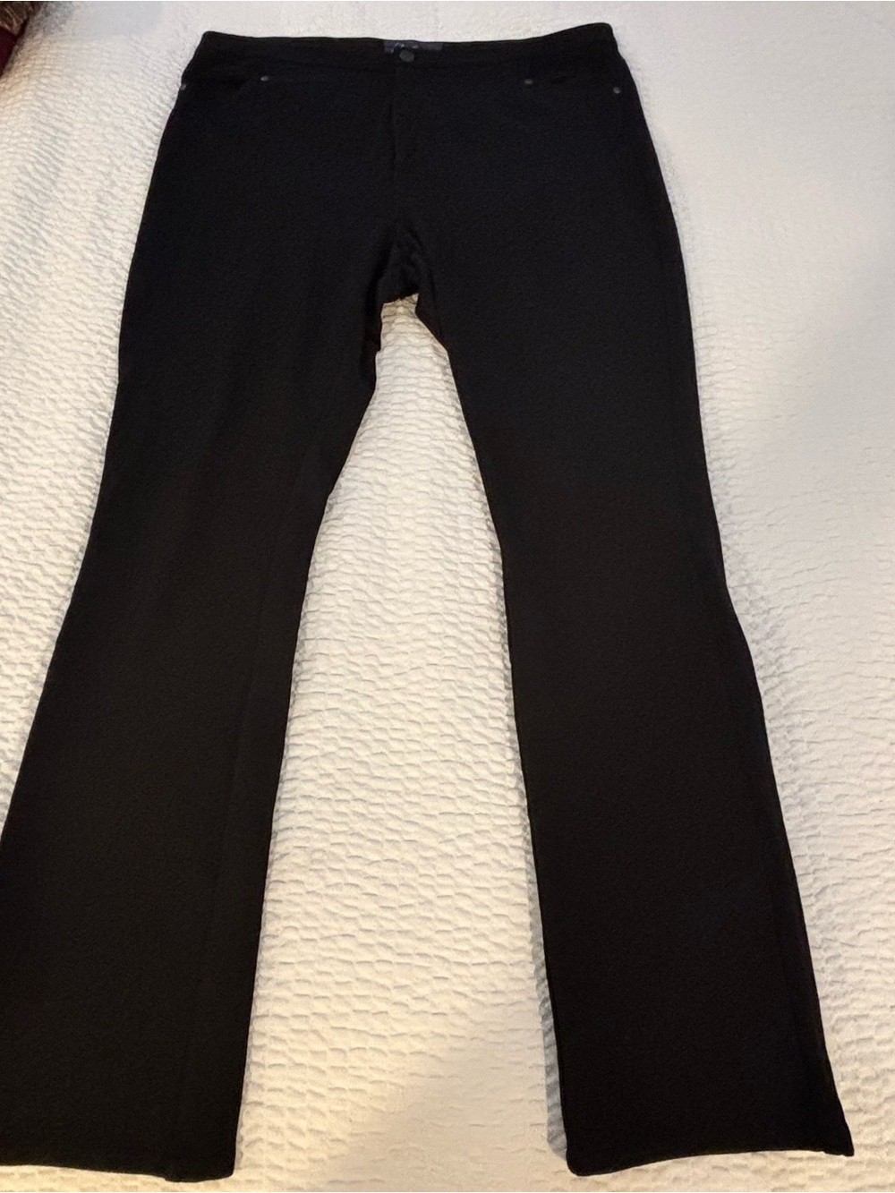 NYDJ Black Ponte Bootcut Pants Plus Size 16W